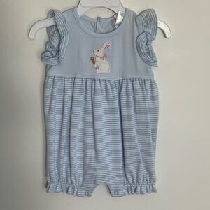 Ishtex Bunny Applique Girl's Bubble size‎ 6mo